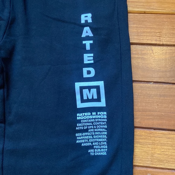 NWT Moodswings Rated M Black Joggers - Picture 3 of 10